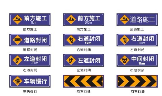 交通标识\道路施工安全标识